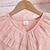 cheap Dresses-Kids Girls&#039; Dress Solid Color Short Sleeve Party Outdoor Casual Fashion Daily Polyester Summer Spring 2-13 Years Pink