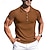 preiswerte Klassisches Poloshirt für Herren-Herren Golfhemd Golfpolo Arbeit Casual Kargen Kurzarm Basic Modern Glatt Horizontale Streifen Taste Frühling Sommer Regular Fit Weiß Marineblau Khaki Hellgrau Golfhemd