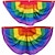 economico Decorazioni di orgoglio-4 pezzi di bandiere arcobaleno pieghettate a ventaglio, bandiere arcobaleno in poliestere per orgoglio arcobaleno, orgoglio gay, lgbtq, sfilate, decorazioni per celebrazioni, decorazioni per la casa,