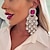 cheap Earrings-Women&#039;s Drop Earrings Chandelier Precious Statement Imitation Diamond Earrings Jewelry Silver For Wedding Party Club 1 Pair