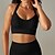 voordelige Sport bh&#039;s-Dames Lichte ondersteuning Sport bh&#039;s Running BH Open achterkant Gekruiste rug Goede top Gewatteerd Fitness Recreatiesport Hardlopen Ademend Lichtgewicht Zacht Zwart Wit donkergrijs Effen