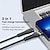 olcso Mobiltelefon-kábelek-1 csomag USB 3.0 kábel 60W 3,3 láb USB C - USB C USB C a Lightninghez 6 A Töltőkábel Gyorstöltés Magas adatátvitel Nylon fonott Tartós LED kijelző Kompatibilitás Macbook iPad Samsung Mobiltelefon
