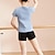 Недорогие Детская танцевальная одежда-Детская одежда для танцев Балет Кофты Чистый цвет Планка Девочки Выступление Учебный С короткими рукавами Завышенная талия Смесь хлопка