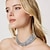 cheap Necklaces-Choker Necklace Rhinestones Women&#039;s Fashion Luxury Layered Wedding Circle Necklace For Wedding Party Prom