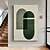 abordables Peintures Abstraites-Peinture abstraite blanche faite à la main sur toile, peinte à la main, 3d texturé, art mural vert moderne, peinture d'art pour salon, décoration de maison, pièce d'art d'hôtel