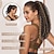 cheap Ponytails-Ponytail Extension 10 Inch Drawstring Ponytail Hair Extensions for Women Natural Black Short Kinky Curly Ponytail Fake Hairpiece Daily Party Use