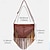 cheap Handbag &amp; Totes-Women&#039;s Crossbody Bag Shoulder Bag Hobo Bag PU Leather Rivet Tassel Large Capacity Solid Color Black White Brown