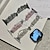 abordables Bracelets Apple Watch-Anneaux décoratifs Boucles Compatible avec Bracelet Apple Watch 38mm 40mm 41mm 42mm 44mm 45mm 49mm Ajustable Alliage Perles Bracelet de remplacement pour iwatch Ultra 2 Series 9 8 7 SE 6 5 4 3 2 1
