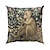 abordables style animalier-Housse de coussin décorative vintage médiévale, taie d&#039;oreiller carrée douce, pour chambre à coucher, salon, canapé, chaise, 4 pièces