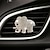 tanie Wnętrze samochodu DIY-kryształ górski w kształcie słonia samochodowego perfumy do aromaterapii wylot powietrza pełen sztucznego diamentu