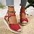 billige Sandaler til kvinder-kvinders colorblock wedge sandaler rund tå ankelrem spænde slingback platform sko sommer afslappet behagelige sko