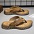 cheap Men&#039;s Sandals-Men&#039;s Leather Sandals Summer Sandals Slippers &amp; Flip-Flops Retro Walking Casual Daily Vacation Beach Comfortable Shoes Dark Grey Dark Brown