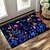 preiswerte Fußmatten-dunkle Blumen Fußmatte Küchenmatte Bodenmatte rutschfeste Flächenteppich ölbeständiger Teppich Indoor Outdoor Matte Schlafzimmer Dekor Badezimmermatte Eingangsteppich