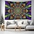 billiga Blacklight tapestries-blacklight gobeläng uv reaktiv glöd i mörkret glöd party neon mandala bohemisk psykedelisk trippy dimmigt hängande gobeläng väggkonst väggmålning för vardagsrum sovrum