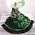 abordables Rococó-Gótico Barroco Inspirado en la vendimia Vestidos Ropa de Fiesta Vestido de fiesta de graduación Princesa Shakespeare Flor Vestido de Gala Disfraz Mujer Víspera de Todos los Santos Carnaval día de San