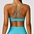 economico Reggiseni sportivi-Per donna Sostegno leggero Reggiseno da corsa Reggiseno sportivo Schiena aperta Imbottitura rimovibile Top reggiseno Imbottito Sport ricreativo Jogging Corsa Leggero Morbido Traspirante Nero Giallo