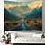 cheap Landscape Tapestry-Countryside Trees Landscape Hanging Tapestry Wall Art Large Tapestry Mural Decor Photograph Backdrop Blanket Curtain Home Bedroom Living Room Decoration