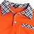 billiga klassisk polo-Herr POLO Shirt Golftröja Ledigt Helgdag Kavajslag Kortärmad Mode Grundläggande Hundtandsmönster Pläd / Rutig Lappverk Ficka Sommar Normal Mörkgrå Vit Himmelsblå Orange Kaki POLO Shirt