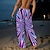 preiswerte Bedruckte Freizeithosen für Herren-Herren Freizeithose Grafik Hawaii Urlaub lila unelastisch
