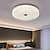 billige Loftslys-led loftslampe 40 cm rund krystal 3-farvet lys starlight loftslampe soveværelseslampe loftslampe til stuegang 110-240v