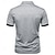 cheap Classic Polo-Men&#039;s Polo Polo Shirt Formal Work Classic Short Sleeves Fashion Modern Color Block Basic Spring &amp; Summer Regular Fit Light Grey Polo