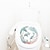 abordables Autocollants muraux-pivoine coucou colibri baleine autocollant de réfrigérateur autocollant de toilette autocollant de machine à laver toilettes toilettes salle de bains cuisine buanderie peut enlever le fond de la