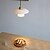 abordables Luces colgantes-Lámpara colgante LED isla de cocina lámpara colgante 1 luz 28 cm diseño único vidrio madera acabados pintados estilo nórdico moderno dormitorio comedor 110-240v