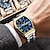 お買い得  クォーツ腕時計-男性 クォーツ クリエイティブ ミニマリスト ファッション ビジネス 光る カレンダー 日付 週 防水 鋼 腕時計