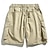 billige cargo-shorts med print til mænd-cargoshorts til mænd med ankertryk afslappet pasform afslappet arbejdsshorts i bomuld med flere lommer til udendørs vandre-campingshorts