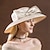 cheap Party Hats-Hats Headwear Plain Twill Bowler / Cloche Hat Sun Hat Wedding Valentine&#039;s Day Kentucky Derby Horse Race Melbourne Cup Glam Elegant &amp; Luxurious Romantic With Butterfly Splicing Headpiece Headwear