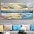 billiga Oljemålningar-handmålade oljemålningar canvas väggkonst dekoration modern abstrakt solnedgång skymning hav landskap för vardagsrum heminredning rullad ramlös osträckt målning