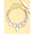 cheap Necklaces-Fine Jewelry Rhinestones Women&#039;s Elegant Luxury Beads Wedding irregular Necklace For Wedding Party