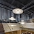 billige Øylys-2-Light 50 cm Enkelt design Anheng Lys Glass Akryl Multi Layer galvanisert Malte overflater Moderne Nordisk stil 85-265V