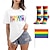 Недорогие Гордость Рубашки-LGBT LGBTQ футболка гордость рубашки с 1 парой носков комплект с радужным флагом человеческая странная футболка для лесбиянок для пар унисекс для взрослых парад гордости месяц гордости вечеринка