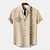 cheap Men&#039;s Printed Shirts-Men&#039;s 20% Linen Shirt Short Sleeve Turndown Green, khaki, Beige Shirt Daily