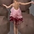 abordables Tenues de danse latine-Danse latine Vêtements de danse exotiques Danse de la salsa latine Robe Gland Femme Utilisation Usage quotidien Sans Manches Chinlon