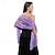 cheap Shawls-Shawls Women&#039;s Wrap Elegant Bridal Sleeveless Polyester Wedding Wraps With Pure Color For Party Spring &amp; Summer