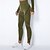 billige Yoga Leggings &amp; Tights-Dame Yogabukser Yoga Leggings Netting Lapper Høy Midje Yoga &amp; Danse Sko Treningsøkt Pilates Strømpebukse Fargeblokk Mørkegrå Svart Militærgrønn Spandex sport Sportsklær Elastisk Tynn