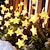 Недорогие Подсветки дорожки и фонарики-2 шт. солнечный снежинка звезда свет для газона 8 светодиодов открытый водонепроницаемый садовый свет праздник открытый двор парк тропа рождественский внутренний дворик ландшафтное украшение