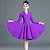 cheap Latin Dancewear-Latin Dance Kids&#039; Dancewear Dress Pure Color Splicing Girls&#039; Performance Training Long Sleeve High Polyester