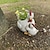 cheap Statues-Charming Hen &amp; Chick Resin Planter - Creative Animal-Shaped Garden Decor, Perfect For Outdoor, Balcony, Or Home Display