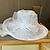 cheap Fascinators-Fascinators Hats Headwear Organza Bucket Hat Floppy Hat Sun Hat Casual Holiday Elegant Vintage With Flower Pure Color Headpiece Headwear