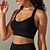 voordelige Sport bh&#039;s-Dames Lichte ondersteuning Sport bh&#039;s Running BH Open achterkant Gekruiste rug Goede top Gewatteerd Fitness Recreatiesport Hardlopen Ademend Lichtgewicht Zacht Zwart Wit donkergrijs Effen