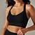 voordelige Sport bh&#039;s-Dames Lichte ondersteuning Sport bh&#039;s Running BH Open achterkant Gekruiste rug Goede top Gewatteerd Fitness Recreatiesport Hardlopen Ademend Lichtgewicht Zacht Zwart Wit donkergrijs Effen