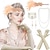 voordelige Historische &amp; vintage kostuums-Retro vintage Jaren 1920 Gatsby Jaren ‘20 flapper hoofdband Accessoireset Flapper Girl Dames Veer Halloween Carnaval Feest / Uitgaan Handschoenen