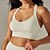 voordelige Sport bh&#039;s-Dames Lichte ondersteuning Sport bh&#039;s Running BH Open achterkant Gekruiste rug Goede top Gewatteerd Fitness Recreatiesport Hardlopen Ademend Lichtgewicht Zacht Zwart Wit donkergrijs Effen