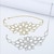 cheap Bracelets-Women&#039;s Silver Bracelets Classic Flower Precious Fashion Luxury Rhinestone Bracelet Jewelry Silver / Gold For Gift Engagement