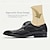 levne Pánské oxfordky-Pánské Oxfordské Společenské boty Kůže Italská celozrnná hovězí kůže Pohodlné Protiskluzové Povaleč Černá