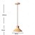 abordables Luces de isla-lámpara colgante led 20cm 1 luz blanco cálido metal madera acabados pintados bombilla incluida estilo moderno comedor dormitorio colgante diseño de farol 110-240v