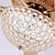 זול אורות מאוורר תקרה-מאוורר תקרה לד אור קריסטל זהב אור 3 צבעים-אור אקריליק מודרני חדר שינה בסגנון נורדי חדר אוכל 110-240v